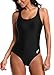 ATTRACO Women's Athletic One Piece Swimsuit Sports Racerback Training Swimwear