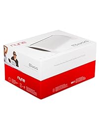 NYNE Multimedia Inc Bass bocina portable con Bluetooth, blanco y gris Negro plateado