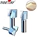 1/4-Inch Shank 1-Inch Cutting Dia Double Flute Carbide Tipped Cleaning Bottom Router Bit Woodwork Cutter for CNC(1/4X1)