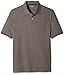 Amazon Essentials Men's Regular-Fit Cotton Pique Polo Shirt (Available in Big & Tall), Grey, Large