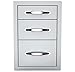 SUNSTONE B-TD18 14-Inch Flush Triple Access Drawer