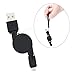 Micro USB Cable,BestElec 3-Pack Retractable USB to Micro-USB Sync & Charge Cable for Android,Samsung, HTC and More-£¨Black£