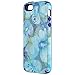 Speck Products 77158-C140 CandyShell Inked Cell Phone Case for iPhone SE/5/5S - Retail Packaging - Aqua Floral Blue Pattern/UltraViolet Purple