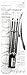 CoverGirl Professional Brow & Eye Makers Brow Shaper & Eyeliner, Midnight Black 500, .06 oz (Pack of 2)