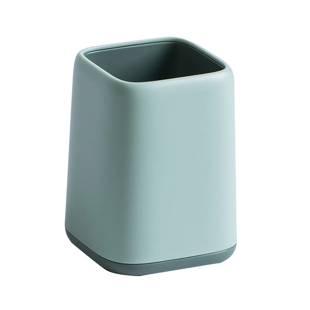 Abcsea 1 Piece Pencil Cup Holder for Desk, Pen Pot for Desk, Pen Holder Cup Set, Two-Color Pen Organizer, Pen Holder Cup Storage, Green