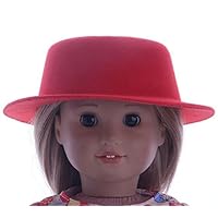 Dalino Exquisite Decoration 18 inch Lovely Girl Doll Fashion Hat (Red)