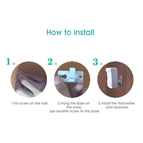 Wireless-Doorbell-Chime-KitHome-Security-AlarmMALLCROWN-Wireless-Driveway-Alert-Infrared-Motion-Sensor-Chime-with-2-Receiver-and-1-SensorMotion-Sensor-Detect-Alert