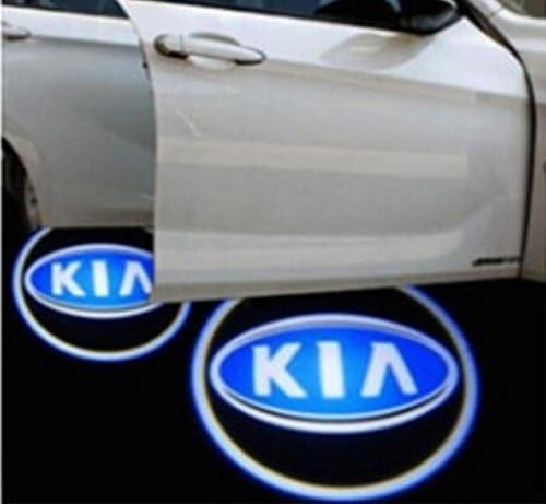 Xiawa 2pcs Wireless Car LED Door Projector Logo Ghost Shadow Light Welcome Lamps Fit For KIA