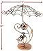 Bejeweled Display Vintage Style Copper Tone Umbrella Rose Earring Tree~ Jewelry Display