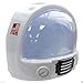 Jacobson Hat Company Adult Toy Space Helmet NASA Astronaut Hat Mask Plastic Costume Accessory,White,One Size