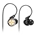 SENZER SE610 Bass In-ear Headphones Earbuds with Mic & Volume Control for iPhone Smartphones (Black)