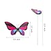 Teenitor Decorative Garden Stakes, 40pcs 12cm Butterfly Garden Stakes Garden Stake Decor Butterflies Stakes for Outdoor Yard Christmas Decorations