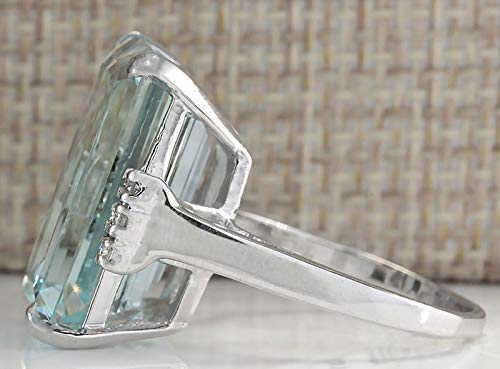 Vintage Women Silver Ring Wedding Jewelry Gift Size 8
