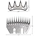 M.Z.A Sheep Shears Blades and Combs Shear Blades Replacement Goat Clipper Blades for Sheep Shears Electric Clipper 13-Tooth Straight