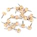 Anddas 10pairs Beige High Heel Tips Shoe Stiletto Sole Repair Dowel Pin Replacement Taps (U Shape)(9x9mm)