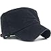 Masktide Vintage Cadet Hats for Women Fitted XL Distressed Army Caps Black
