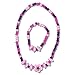 SMITCO Kids Costume Jewelry Set for Little Girls and Toddlers - Wooden, Beaded Toy Necklace, Bracelet and Ring for Play Pretend or Dress Up - Non-Toxic and Safe for Children Ages 3 to 8
