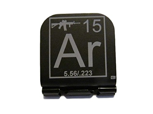 AR-15 Periodic Table Of Elements Tile Laser Etched Hat Clip Brim-it