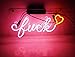 KUKUU Neon Light Sign Fuck Love Real Glass Handmade 14