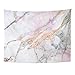 Emvency Tapestry Pink White Marble Pattern with High Resolution Gray Black Home Decor Wall Hanging for Living Room Bedroom Dorm 60x80 Inches