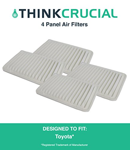 4 Replacements for Toyota Panel Vehicle Air Filter, Maximum Air Flow, 1.86" x 7.92" x 11.54" in., Compatible With Part # A35649 & CA10171, by Think Crucial - Thumbnail 5