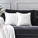 KEYNOTES Decorative Throw Pillows Covers 18x18, White Fur Home Decorative 3D Cushions Covers, Square Flower Decoration Throw Pillow Cases Shams
