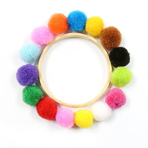 Clothful  Caydo 250 Pieces 1 Inch Pom Poms for Hobby Supplies and DIY Creative Crafts