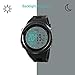 Mens Military Watches Sports Wrist Digital Watch with Large Dial LED Electronic Wristwatch Army Waterproof Watches Black