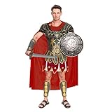 Brave Men’s Roman Gladiator Costume Set for Halloween Audacious Dress Up Party (Stardard)