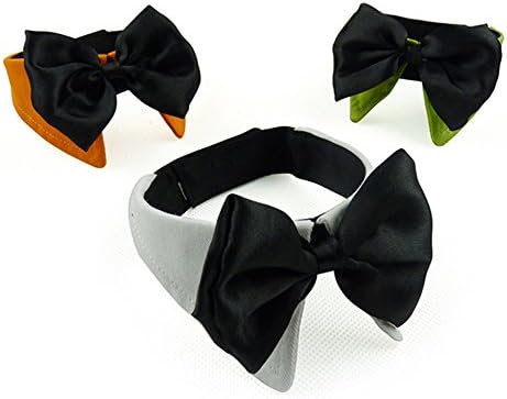 SIMLEST LIFE Colorful Dog Martingale Bow Tie Collars Pet Costume Grooming Product Neck Tie-L