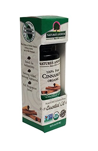 Nature's Answer 100 Percent Pure Organic, Cinnamon Essential Oil, 0.50 Ounce