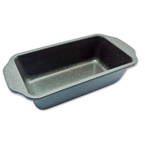 casaWare Loaf Pan 9 x 5Inch Ceramic Coated NonStick (Silver Granite