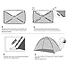 Semoo Beach Tent Easy Set Up 2-Person Sun Shade Shelter, Lightweight & Water Resistant with 4 Sand Bags