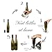 PVC heat shrink capsules with tear tab I Suitable for wine bottles I Elegant matte black premium quality shrink bottle sleeves for professional and home use - 100 count