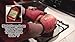Silicone Oven Mitts, 1 Pair (2 x Dark Red Mitt), Deluxe Quilted Liner, Bonus Brush