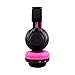 Alltrum Wireless On-Ear Headphone Wireless Headsets for Sports, LED Light, Lightweight Style,Built-in Microphone, SD Slot, FM, Wired Modes for Smartphones / PC / Tablets, Black and Redthumb 1