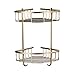 Rozin Dual-Tier Bathroom Kitchen Corner Shelf Shower Caddy Holder Antique Brass