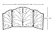 Freestanding Metal Folding Pet Gate, Portable 3 Panels for Dog & Cat Security, Foldable Enclosure Gates for Puppies, Indoor & Outdoor Safety for Pets