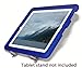Bobj Rugged Case for iPad 4, iPad 3, iPad 2 (not for iPad Air) - BobjGear Custom Fit - Patented Venting - Sound Amplification - BobjBounces Kid Friendly - Batfish Blue