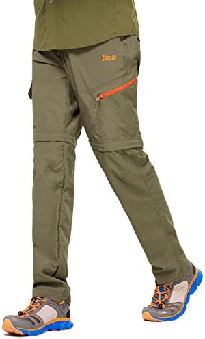 Deeko Men’s Waterproof Blue Jogging Pants With Zip Off Legs (Brown W28/L30)