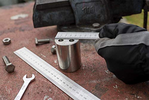 image for Offidea Machinist Ruler Set (6, 8, 12 inch) - Rigid Stainless Steel Ru