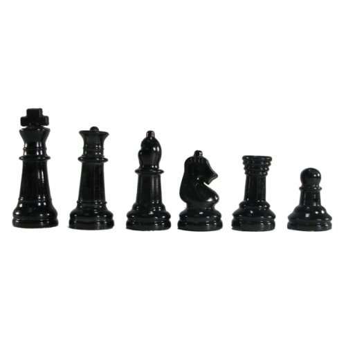 Avant-Garde Black Frosted Glass Chess Set with Mirror Board