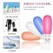 10 Pack Travel Bottles, 3 oz Leak Proof Travel Accessories, Refillable Silicone Travel Size Toiletries Containers Tubes for Liquids