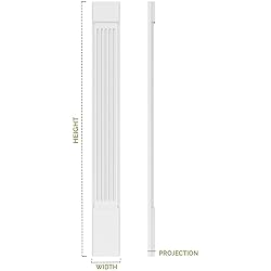 TruCraft Raised Panel Pilaster w/Decorative Capital