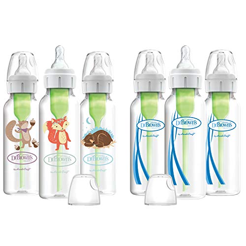 Dr. Brown's Options + Baby Bottles, Woodland Animals, 8 Ounce, 6 Count