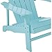 Leigh Country Classic Turquoise Painted Wood Adirondack Chair