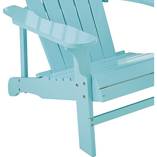 Kotulas Classic Turquoise Painted Wood Adirondack Chair