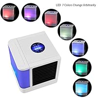 Portable Air Conditioner, USB air Cooler, Humidifier Purifier, Desktop Mini Cooling Fan, Personal Desktop Fan, Five-in-one,3 speeds,Quiet for Personal Spaces Such as Offices, Indoors, Outdoor