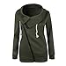 Women Pullover,Haoricu Fall Women Winter Zipper Blouse Sweatshirt Coat Jacket Pullover (L, Green)