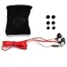 GOgroove AudiOHM iDX in-Ear Earbuds (Red) Noise Isolating Earphones with Mic, Tangle Free Cord, in-Line Controls for Music & Calls, Ergonomic Comfort Fit Headphones